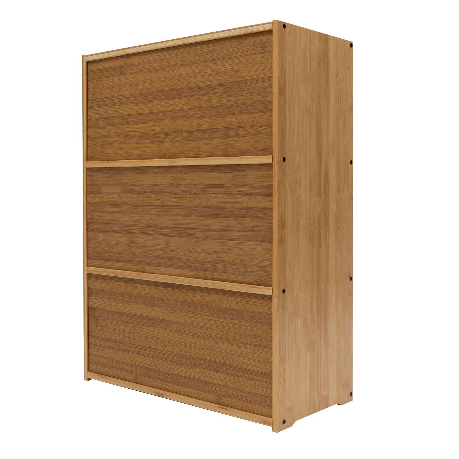 Storage Cabinet, Countertop Cabinet, Bamboo Organizer for Kitchen Living Room