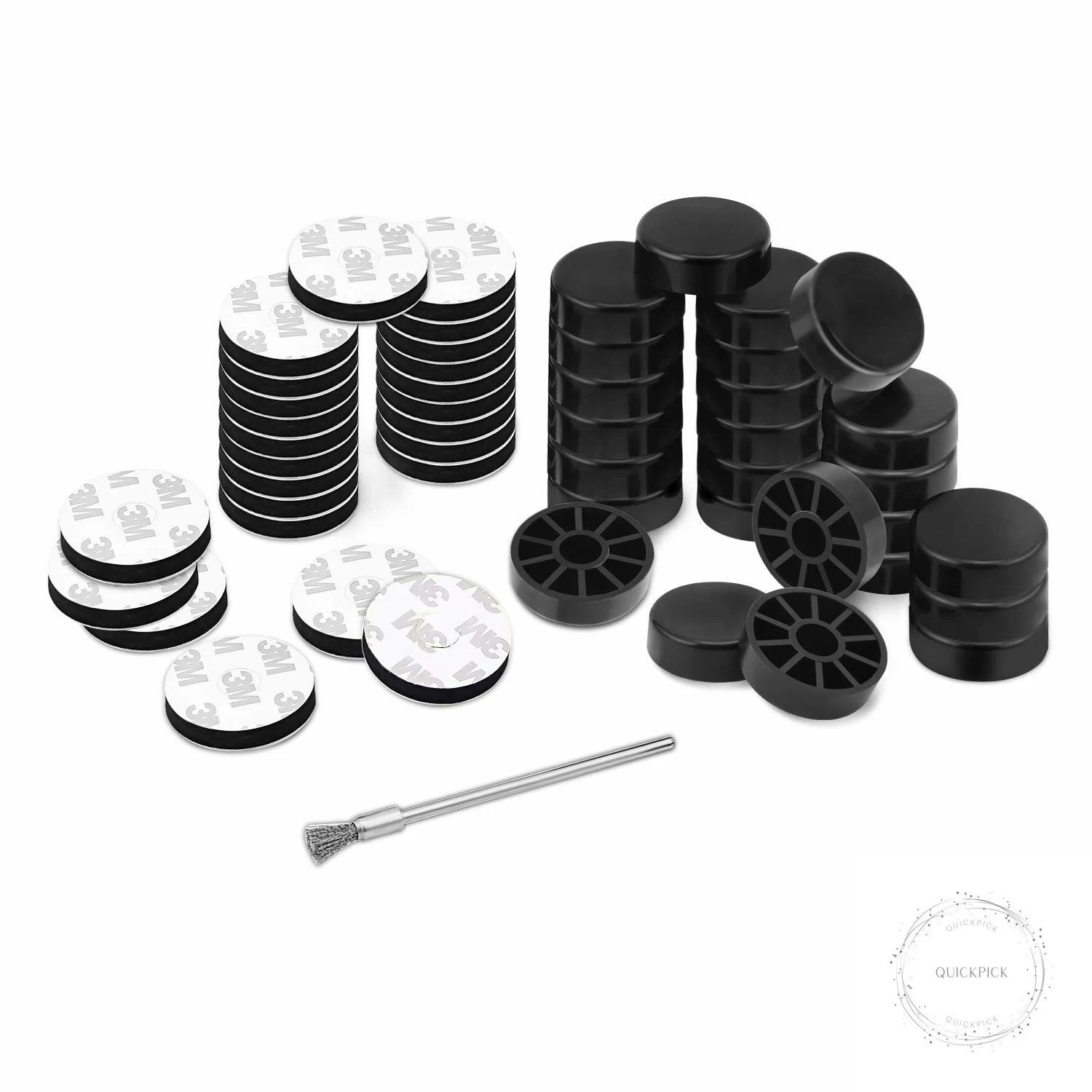 24 Pack Iron Outdoor Patio Furniture Chair and Table Feet Glide Protectors
