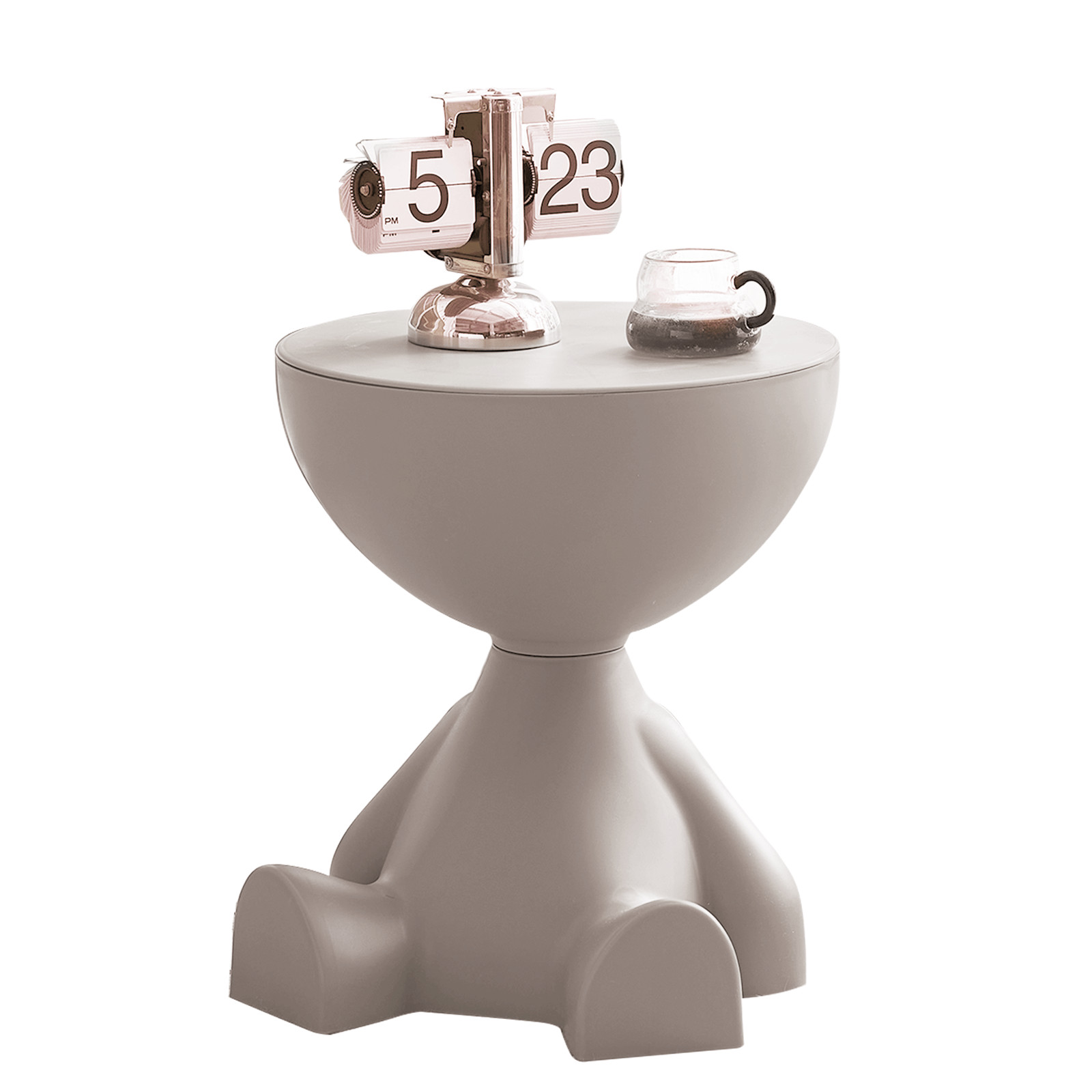 Compact Storage Coffee Table with Minimalist Design, Multi-Layer Storage Space,