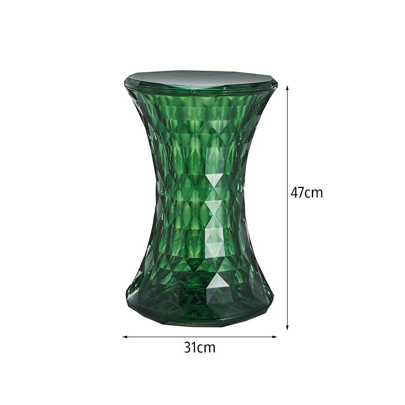 Makeup bathroom spare minimalist dining stool Nordic plastic crystal stool chair