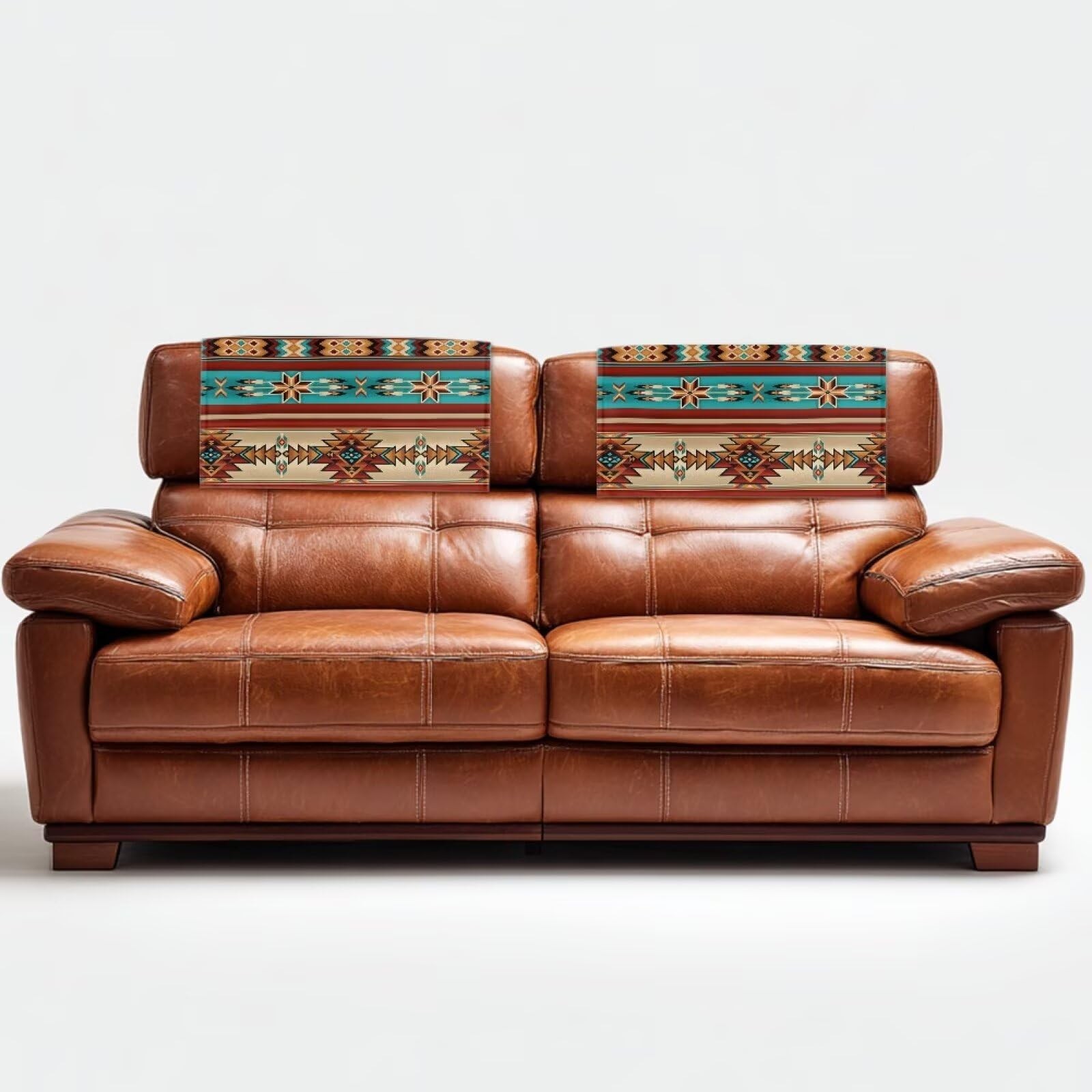 Aztec Recliner Headrest Protector, 1 Piece Leather Easy to Install Armchair H…