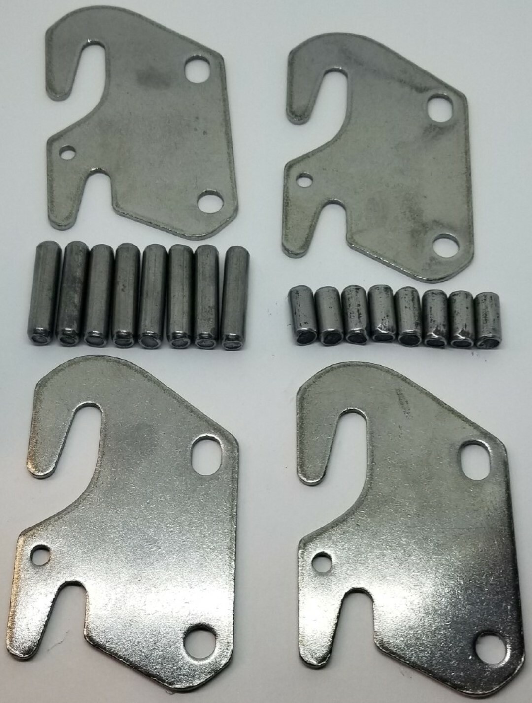Steel Bedfast Kit 4 Steel Bed Rail Fasteners Pins hook frame stamping hanger lon