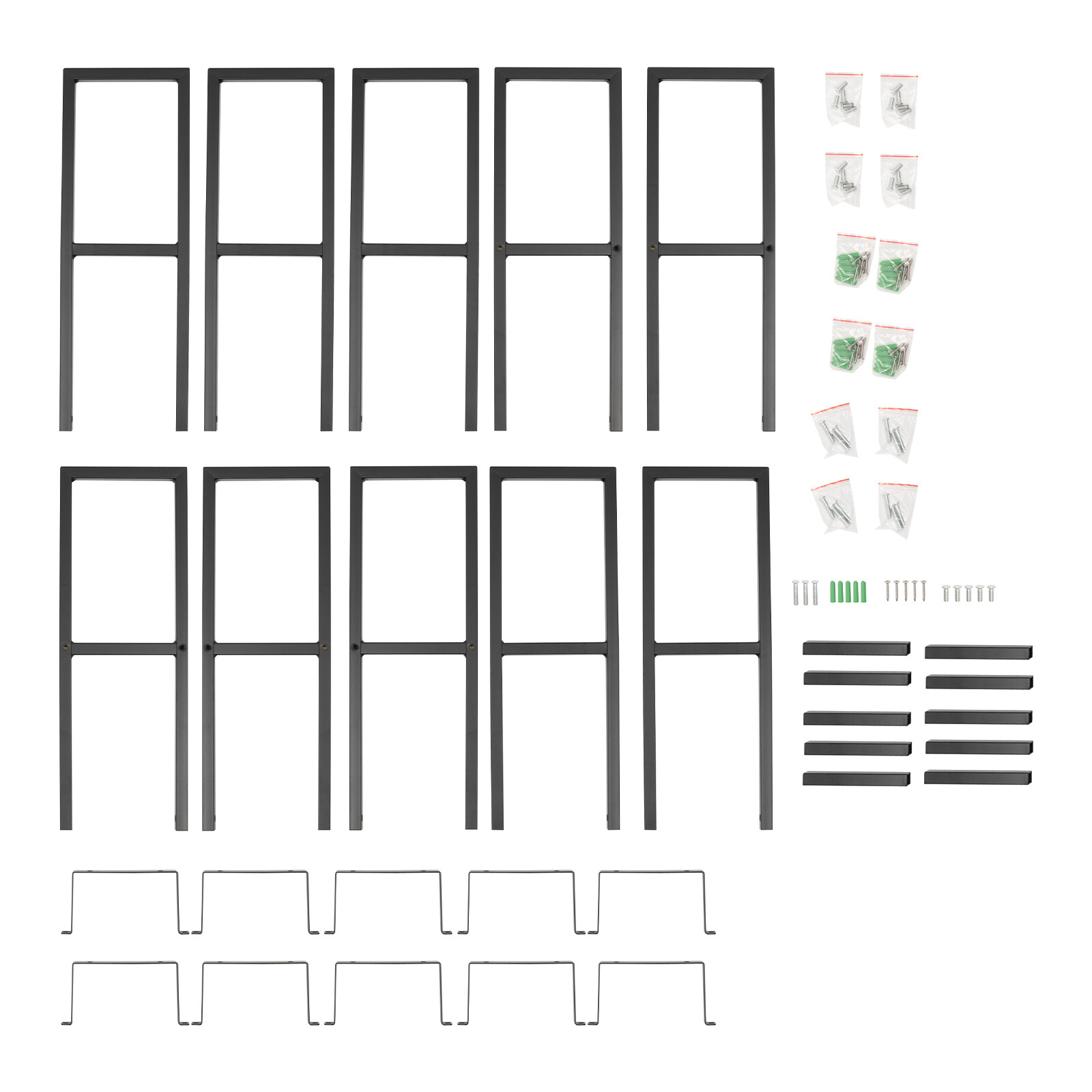 5PCs 34 In Video Game Rack Media Storage Shelves For Wall, CD DVD Storage Shelf