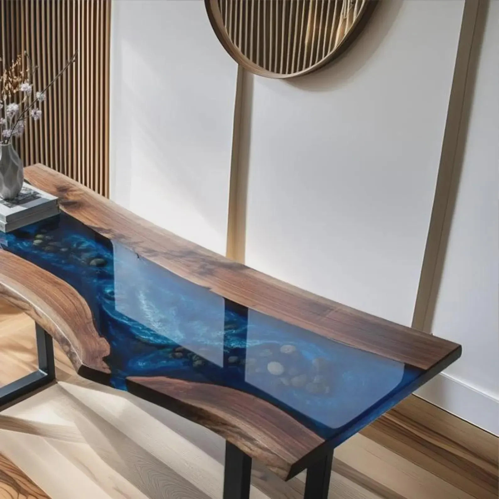 Handmade Modern Entryway Furniture – Luxury Resin Statement