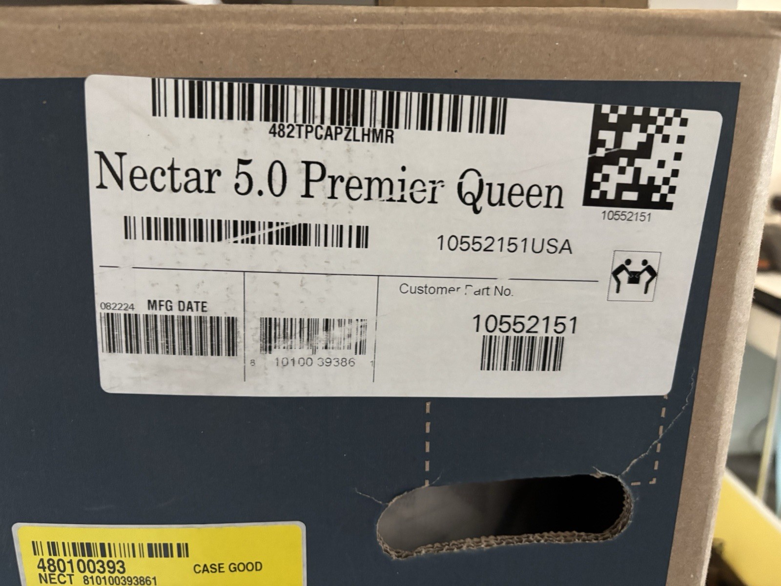 Nectar 5.0 Premium Queen Mattress And Bed Frame. New In Box!