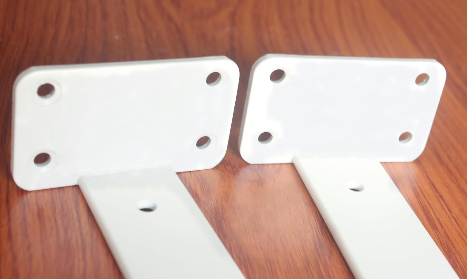 12 Pack – 6 Inch White Hidden L Shelf Bracket (1/5 Inch Thicked) Iron Floating S
