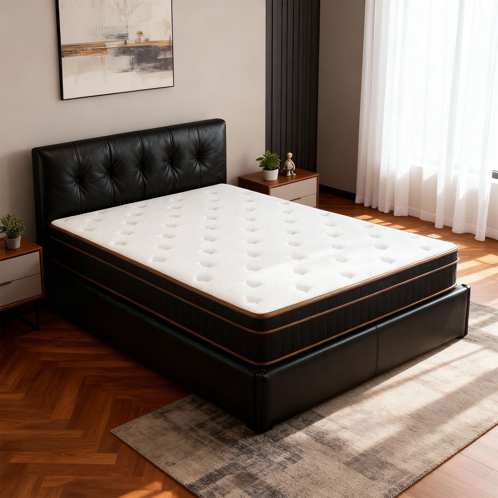 10″, 12″ Hybrid Mattresses Memory Foam Mattress Spring Twin Full Queen King