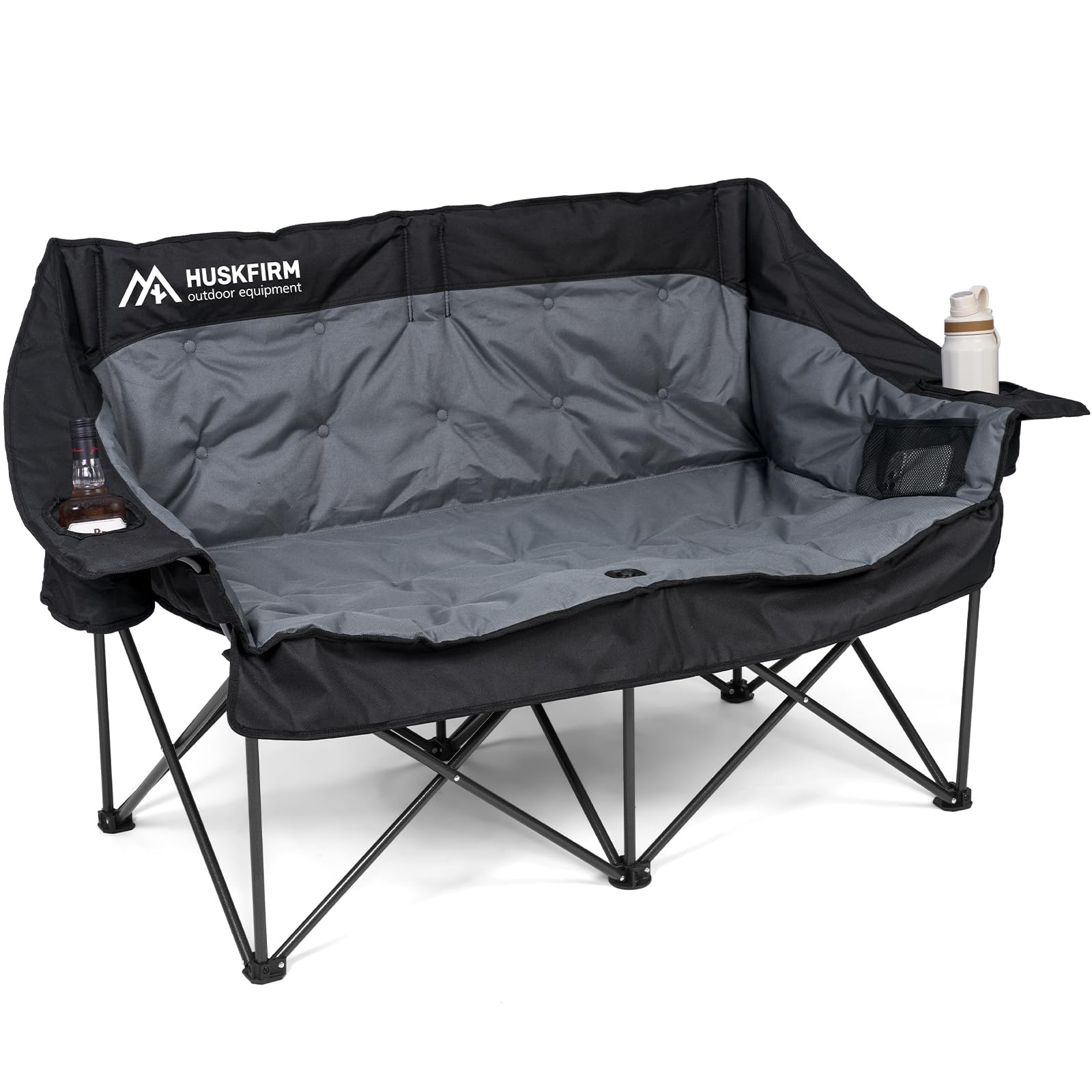 Huskfirm Double 60 inches (W) x 25.5 (L) x 35.5 (H), Black