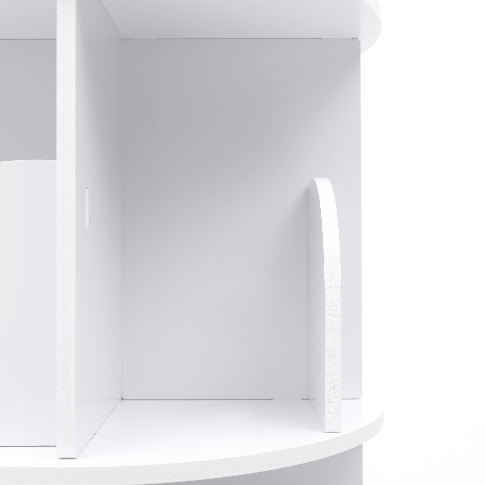 4-Tier 360° Rotating Bookshelf Bookshelf Organizer Floor Standing Storage Shelf