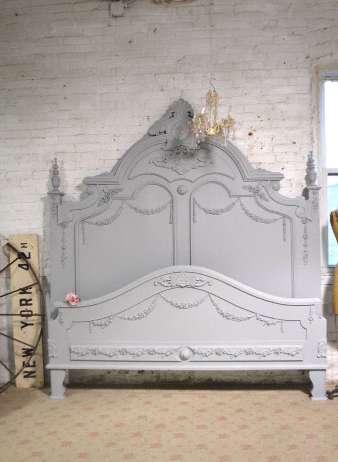 Painted Cottage Shabby Chic Romantic French Queen / King Bed