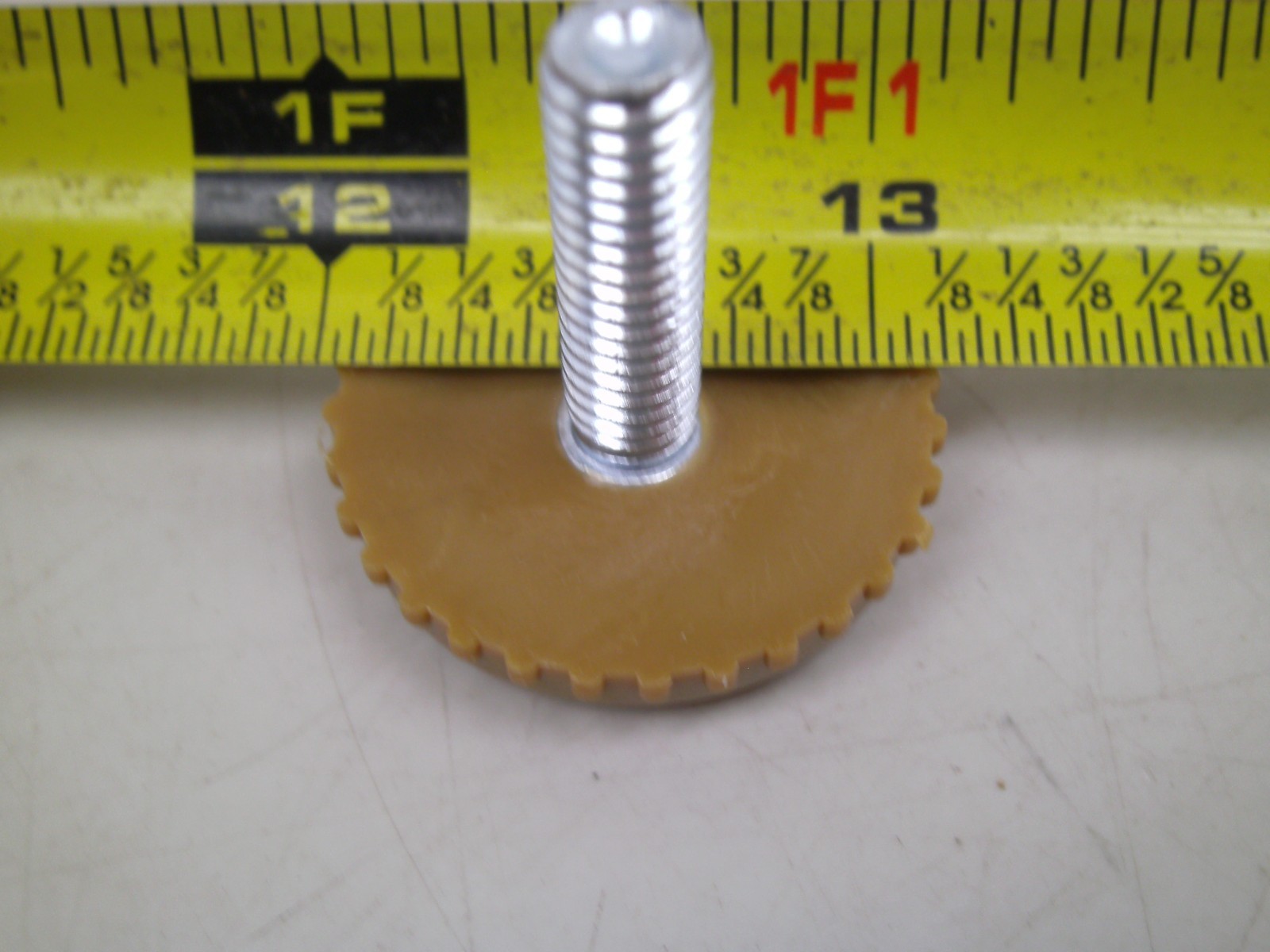 12 Threaded Adjustable Chair Floor Glide FEET +INSERTS 1/4-20 x 1″ x 1-1/8″