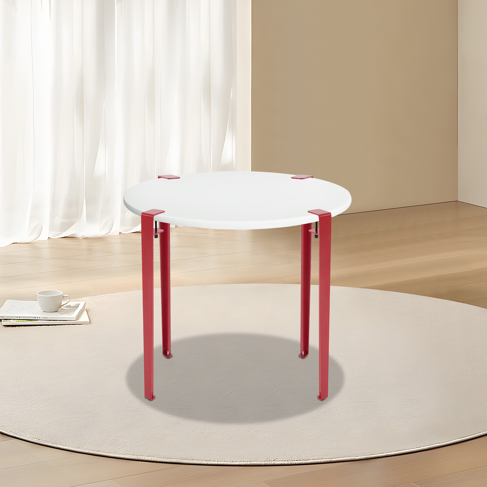 4pcs Adjustable Table Legs, Table Clamp Legs, F-shaped Table Legs Red