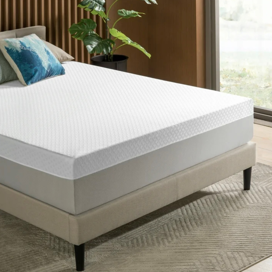 10″ Colchones King Size Espuma 10 Pulgadas Memory Foam Mattress Hybrid Spring