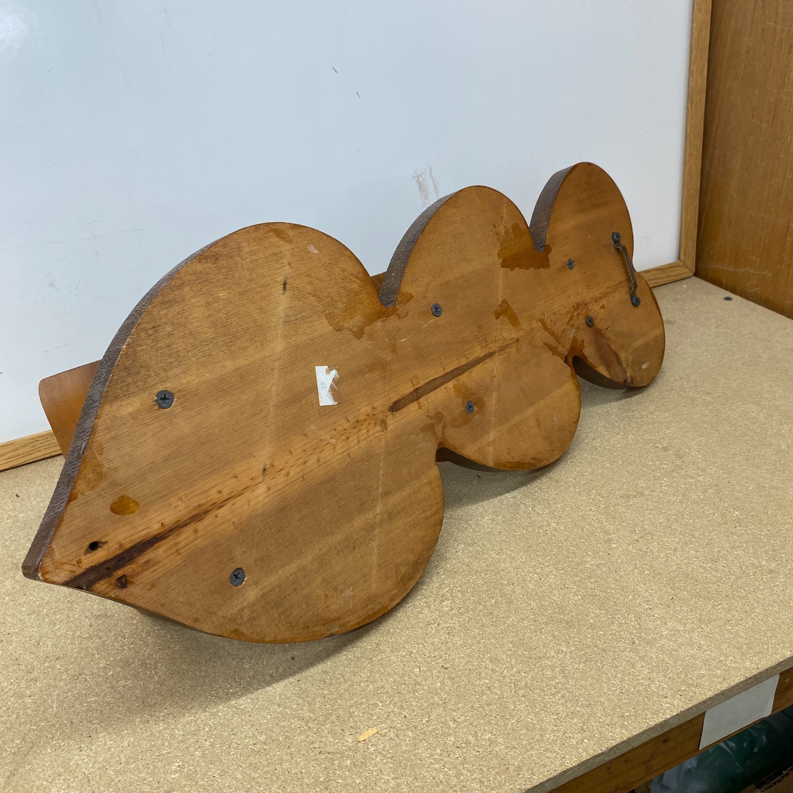Vintage Rustic Heart Shaped 3 Tier Wall Shelf Country Farmhouse Decor Wood