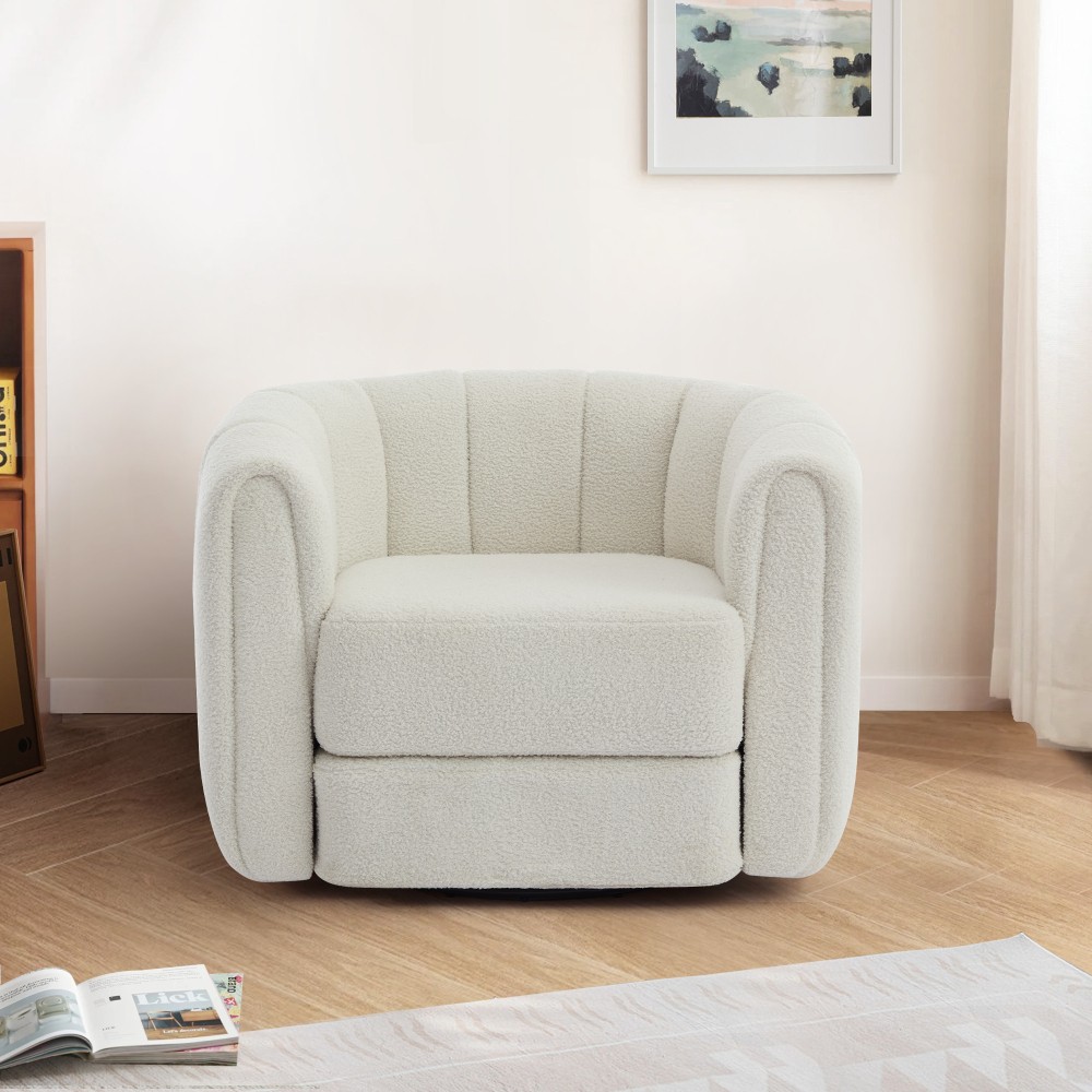 360 Degree Swivel Accent Chair Modern Armchair Reading Chair for Living Room