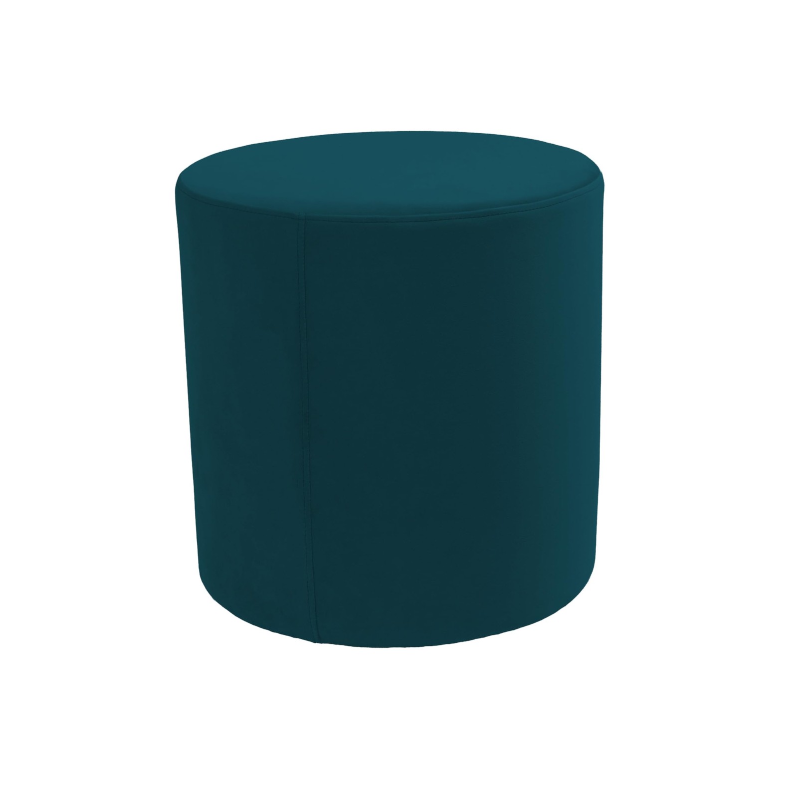 FDP Everyday 18 inch Round Ottoman Microfiber Upholstered Accent Stool for Mo…