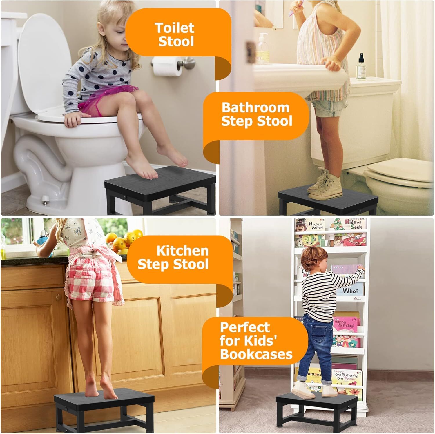 Adult Children Step Stool, Wooden Step Stool, Shoe Stool, Low Stool