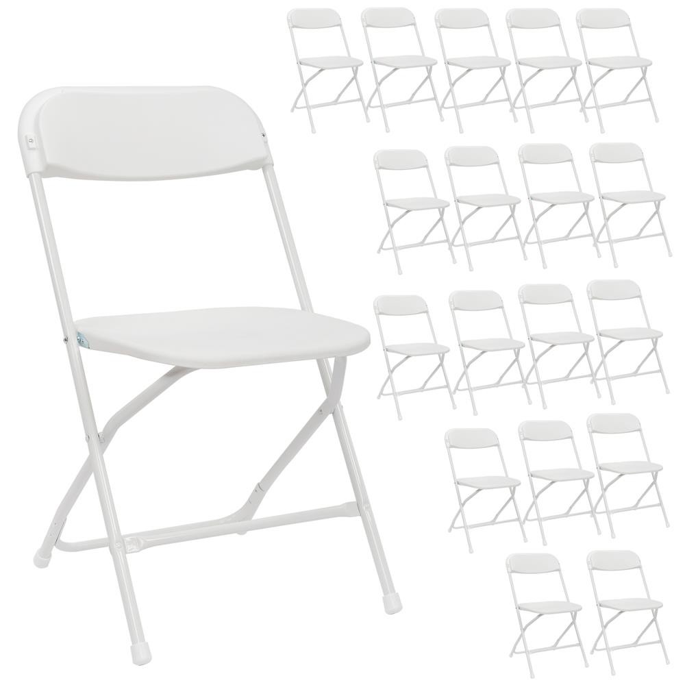 24 PCS Outdoo/Indoor Home Lawn Wedding Quality Stackable Plastic Folding Chairs