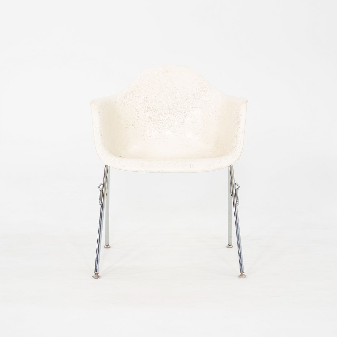 1960s Herman Miller Eames Fiberglass Arm Shell (no base) in Parchment 45x Avail