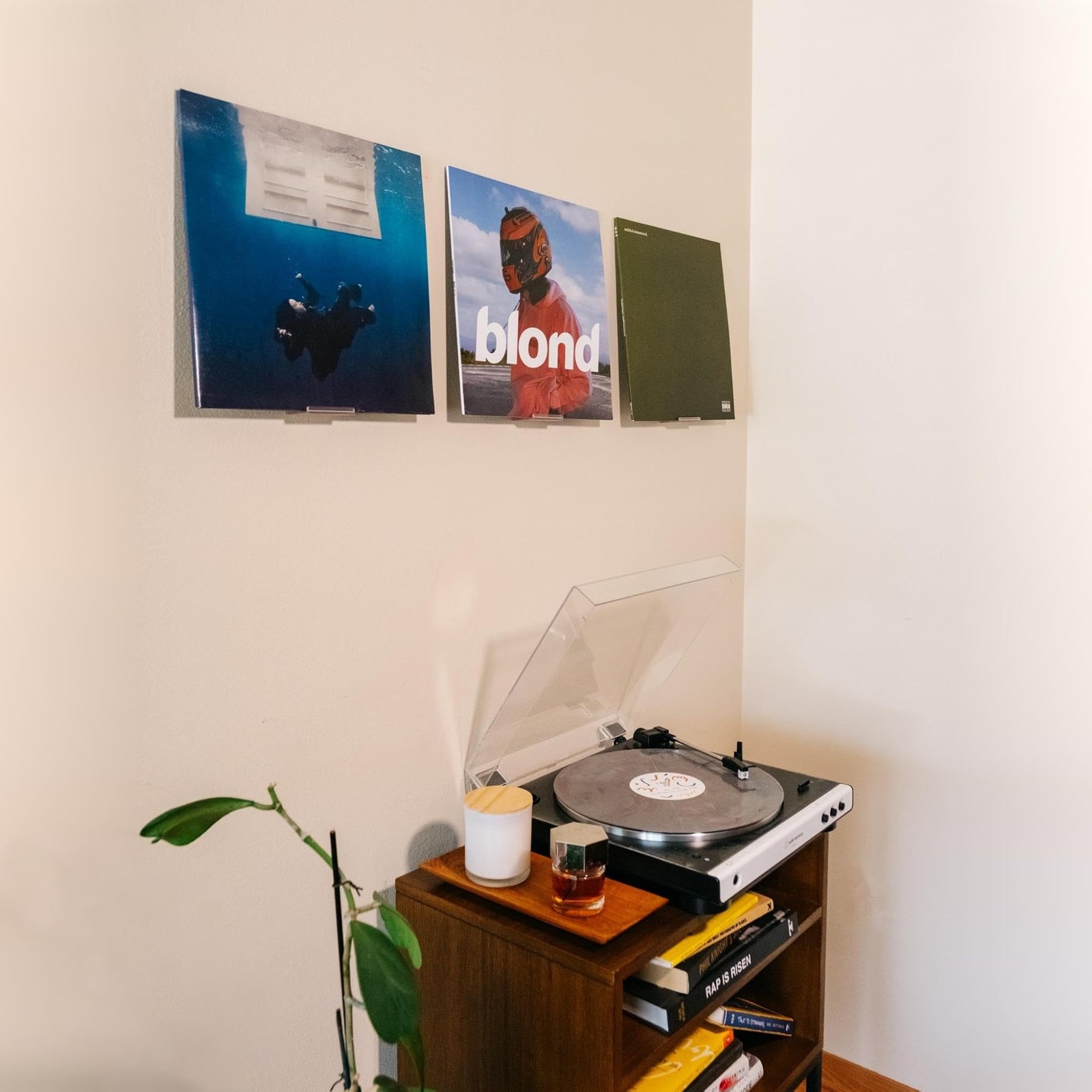 Adhesive Vinyl Wall Mount (4-Pack) – Strong Hold Record Holder Wall, Record-S…