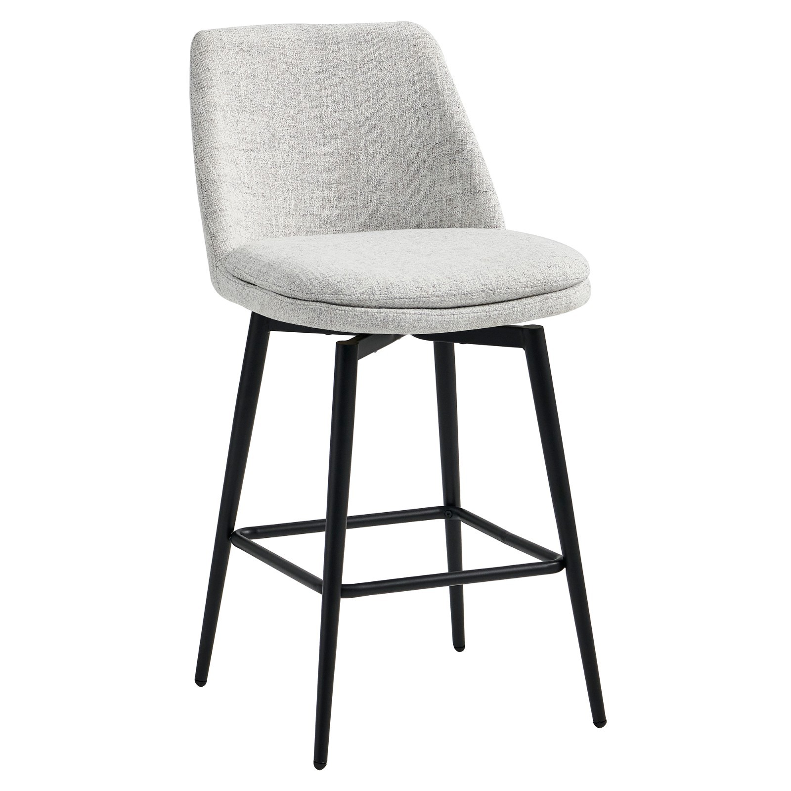CHITA Upholstered Swivel Counter Stools, 27″ Set of 2/3, FSC Certified & Modern