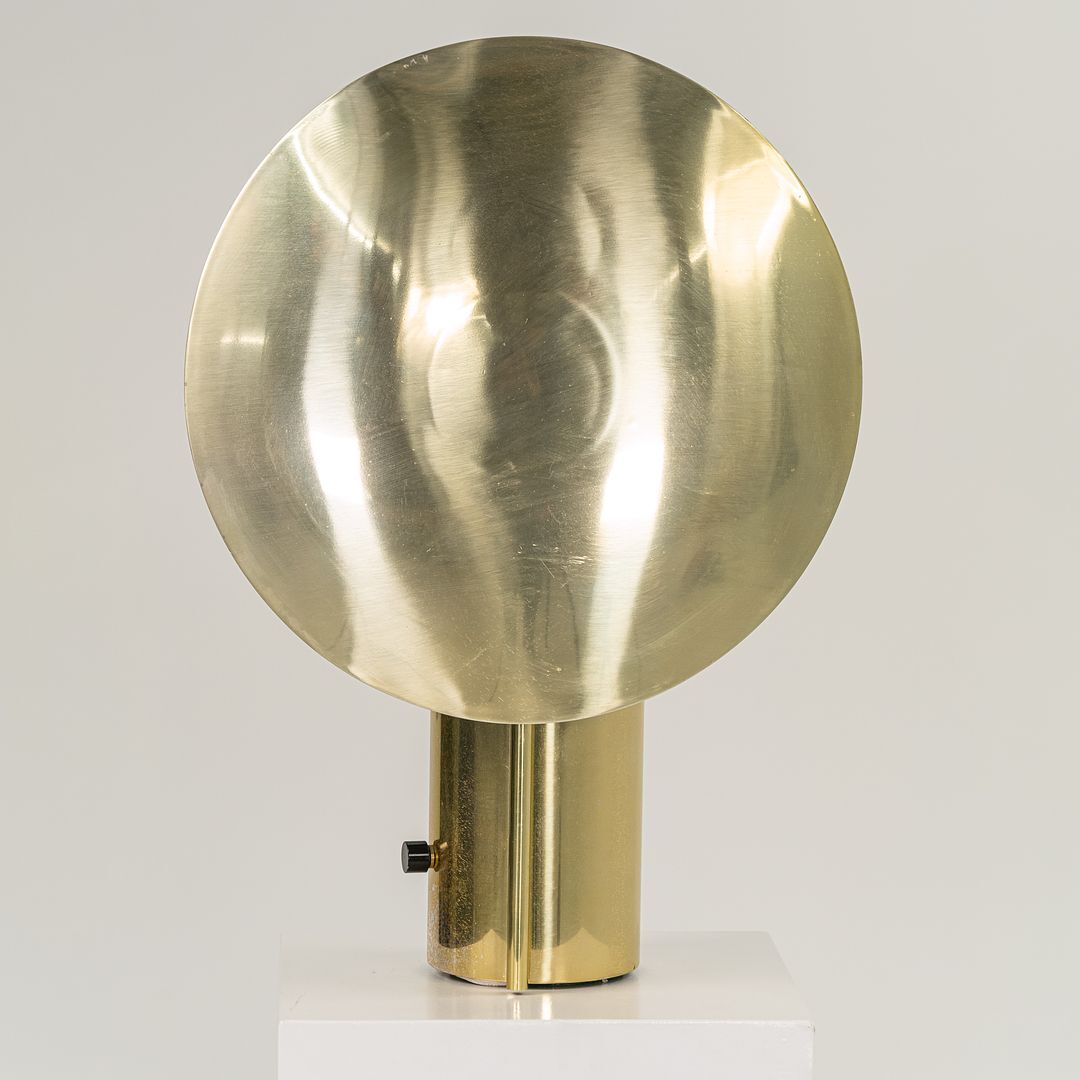 1977 George Nelson Koch & Lowy Half-Nelson Reflector Table / Desk Lamp in Brass