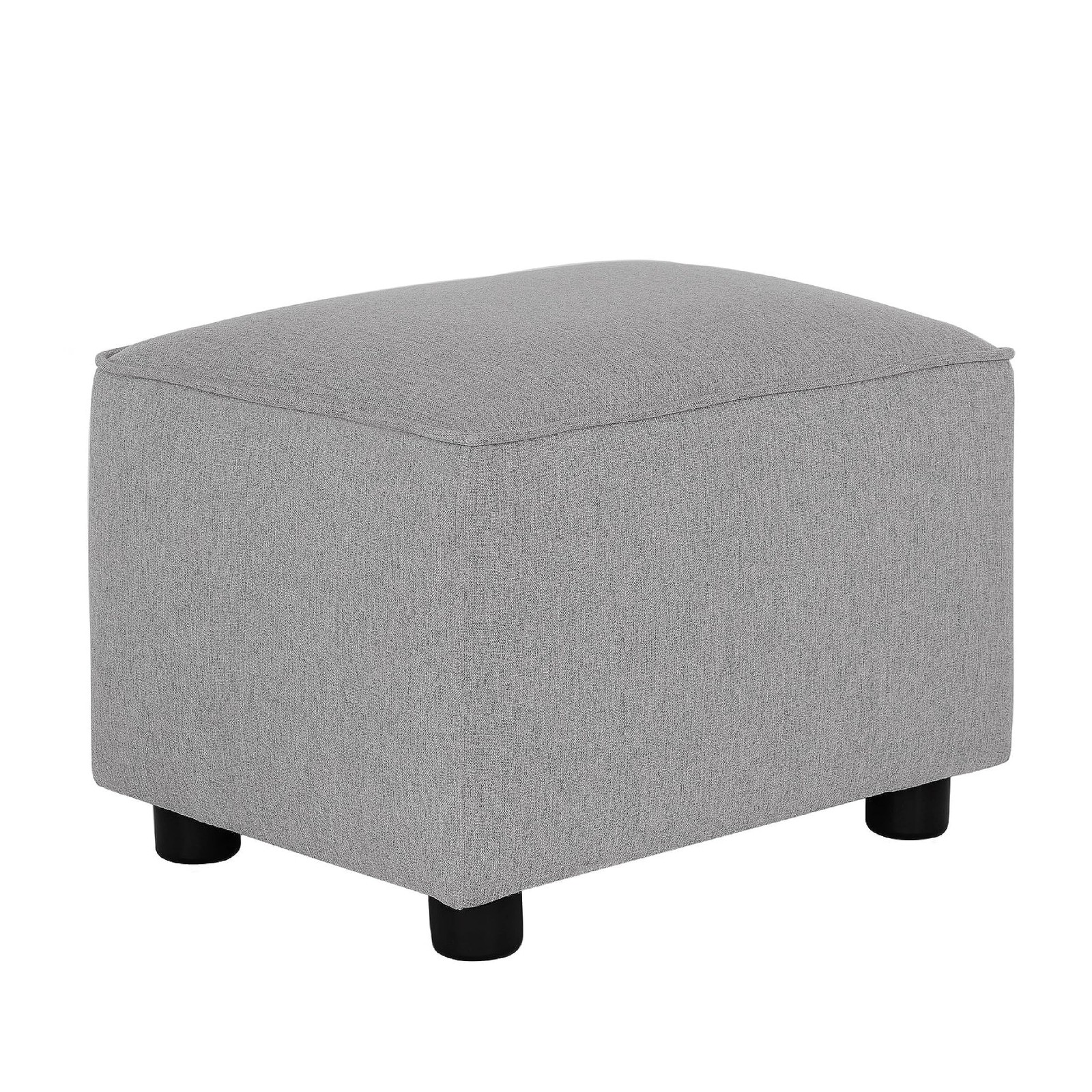 Evolur Holland Ottoman – Light Grey
