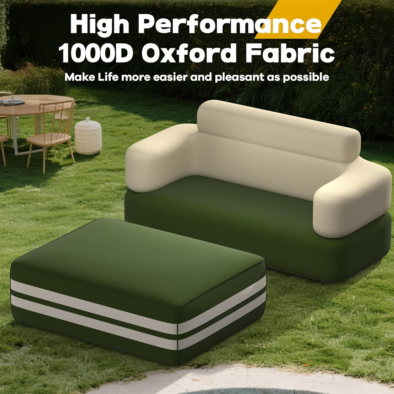 Inflatable Portable Table with Pump – Ideal for Camping, Travel & Backyard Fun