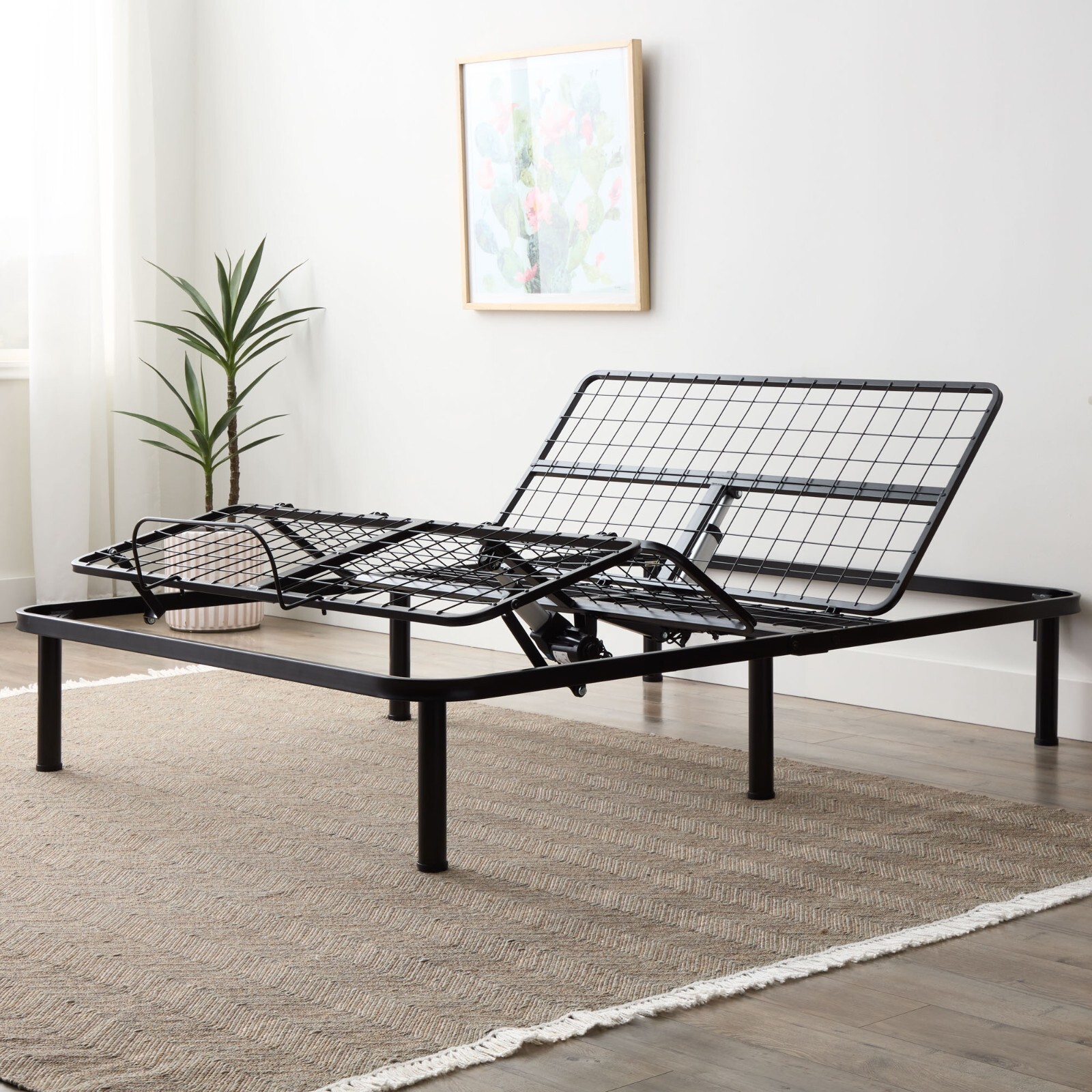 Linenspa Adjustable Base – Bed Frame with Independent Head and Foot Incline