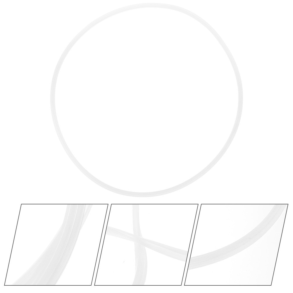 4 Pack Reusable Plastic Bar Chair Base Rings White Floor Protectors for Stools