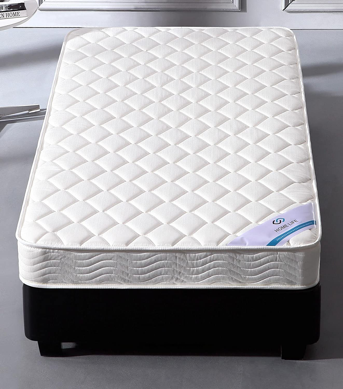 Home Life 6 Inch Twin Bed Mattress – Hybrid Euro Top Comfort Sleep – Eco-Friendl