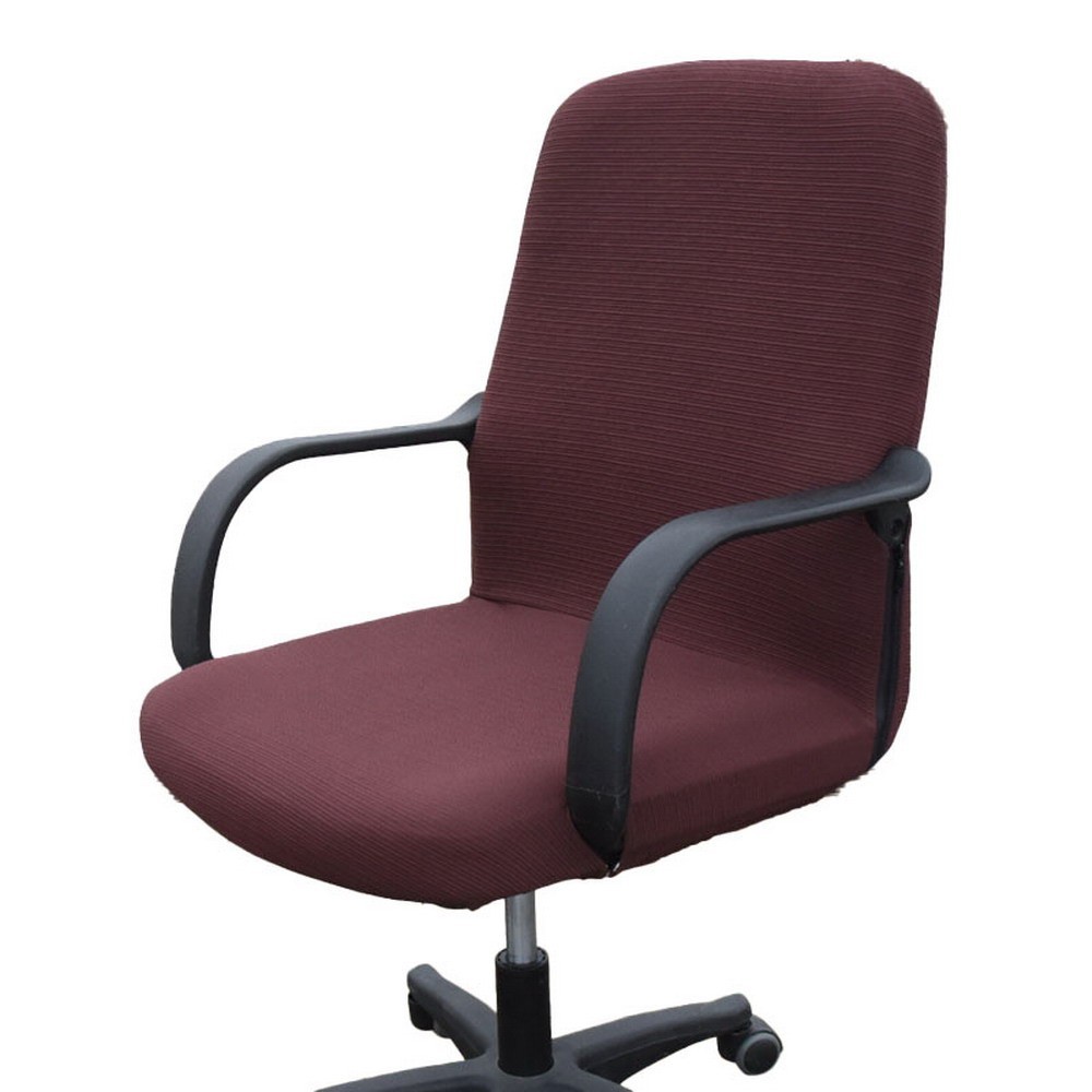 Elastic Removable Office Computer Slipcovers side zipper design arm chair cover