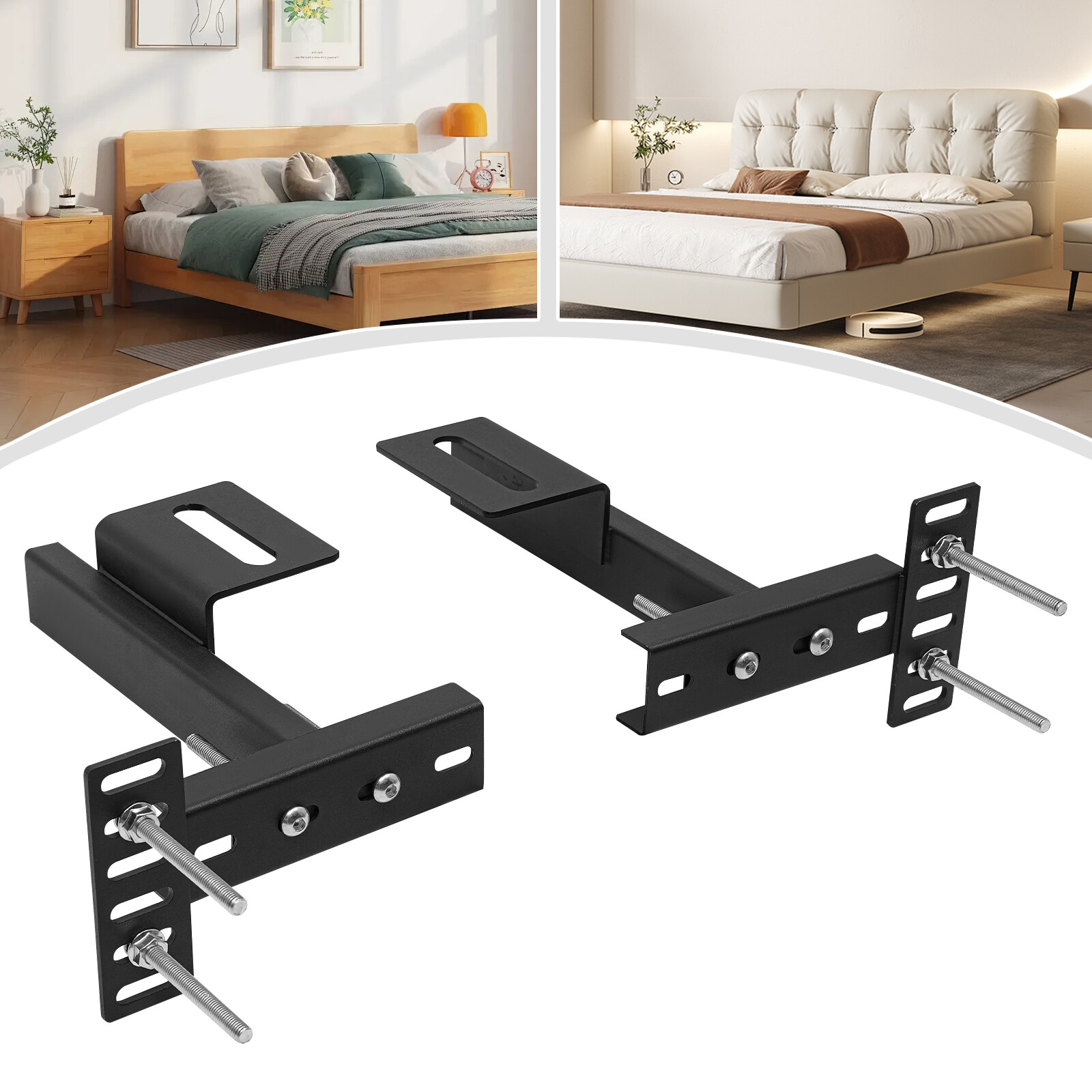 Headboard Brackets Kit for Adjustable Bed Base, Headboard Wall Mounting Brackets