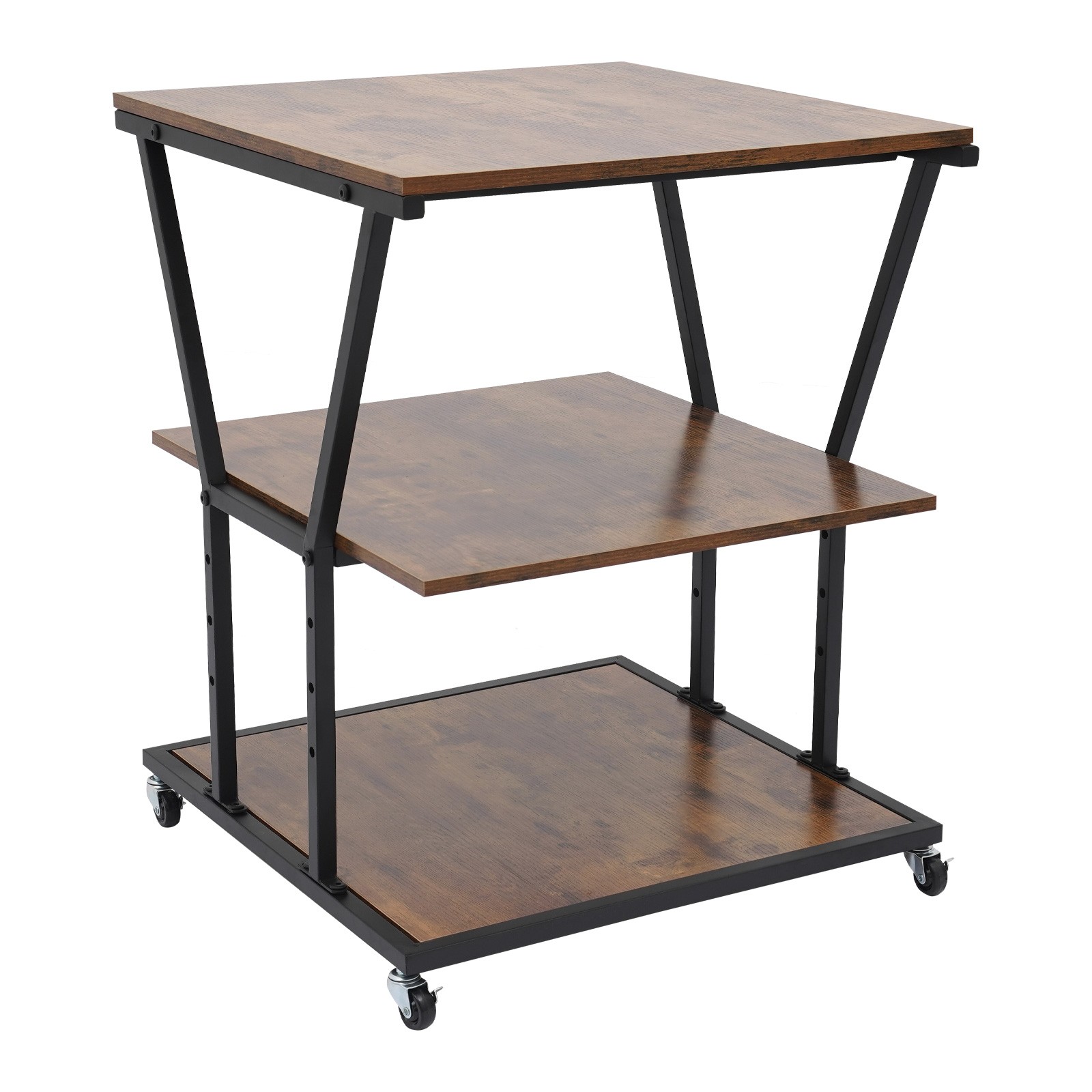 3-Tier Printer Stand For Home/Office Printer Storage Cart With Adjustable Design