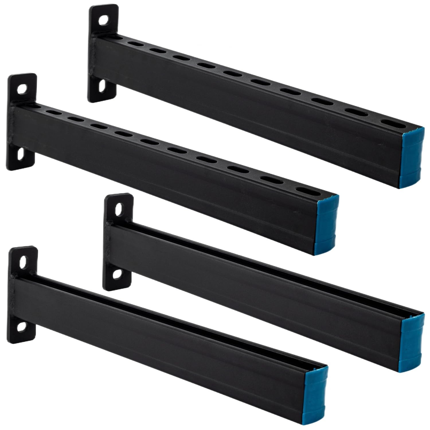 PHLKJL 4 Pack Steel Shelf Bracket,Black Powder-Coating,Display Bracket,DIY Pr…