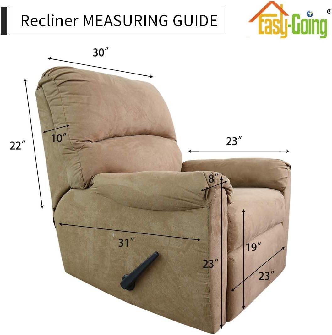 Soft and Durable Recliner Sofa Cover – Easy-Care Furniture Protector 4-Piece Set