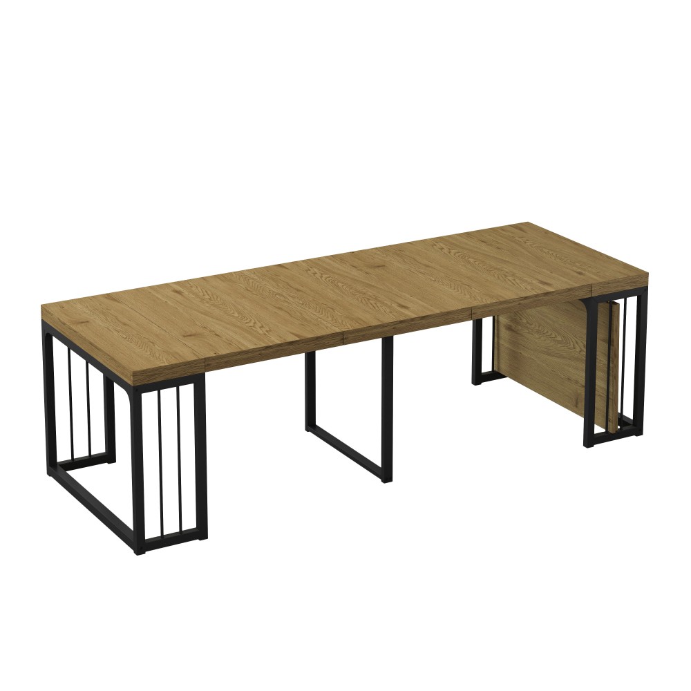 23.62″- 118″Modern Extendable Dining Table,Seats 2-10 People