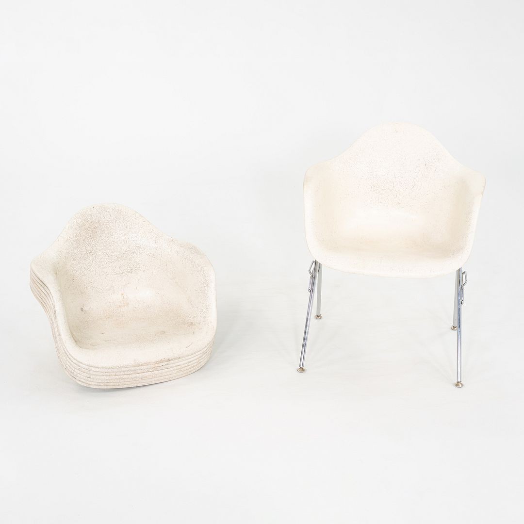 1960s Herman Miller Eames Fiberglass Arm Shell (no base) in Parchment 45x Avail