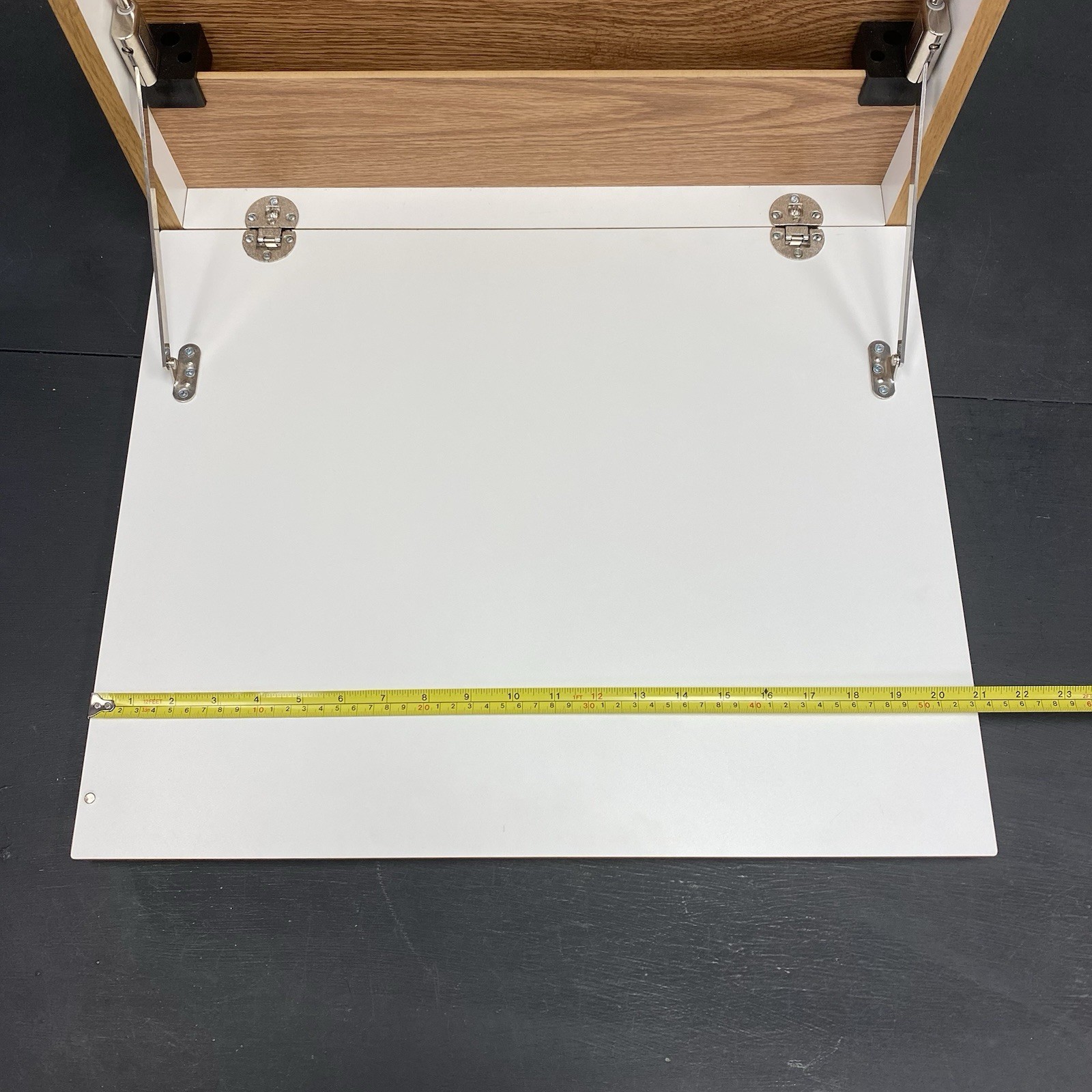 Oak Finish Wall Mount Pull Down Desk/laptop Workstaion Home Office
