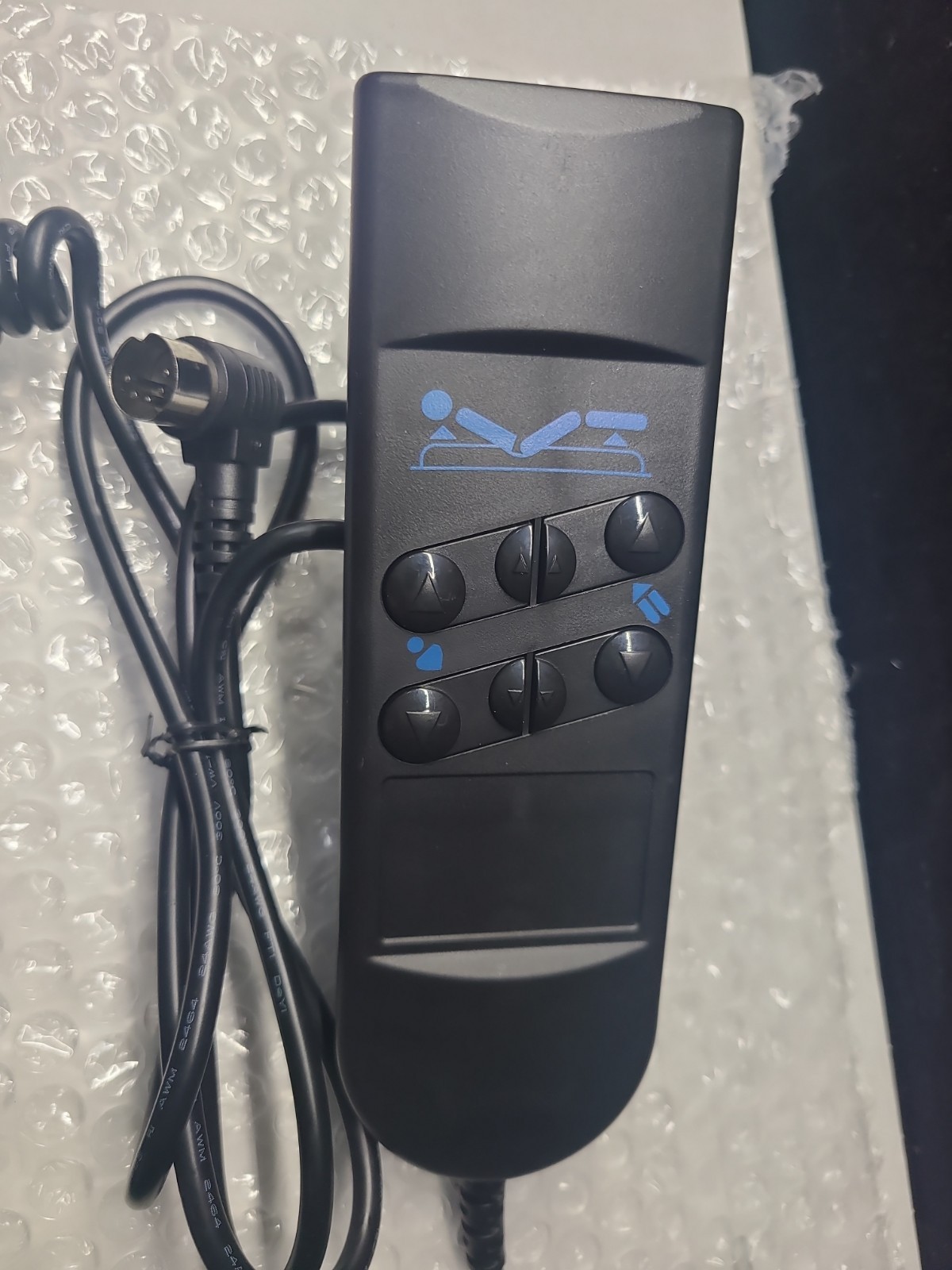 Bed Motor Hand Remote Control for Okimat II, 6 Button 5 Pin Remote for Okin Ref