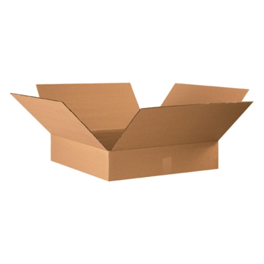 AVIDITI Shipping Boxes Flat 22″L x 22″W x 4″H 10-Pack Corrugated Cardboard Box f