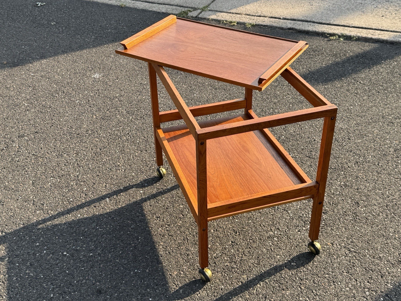 TEAK Cart With Removable Tray Bar Table Trolley BL-mobler Denmark