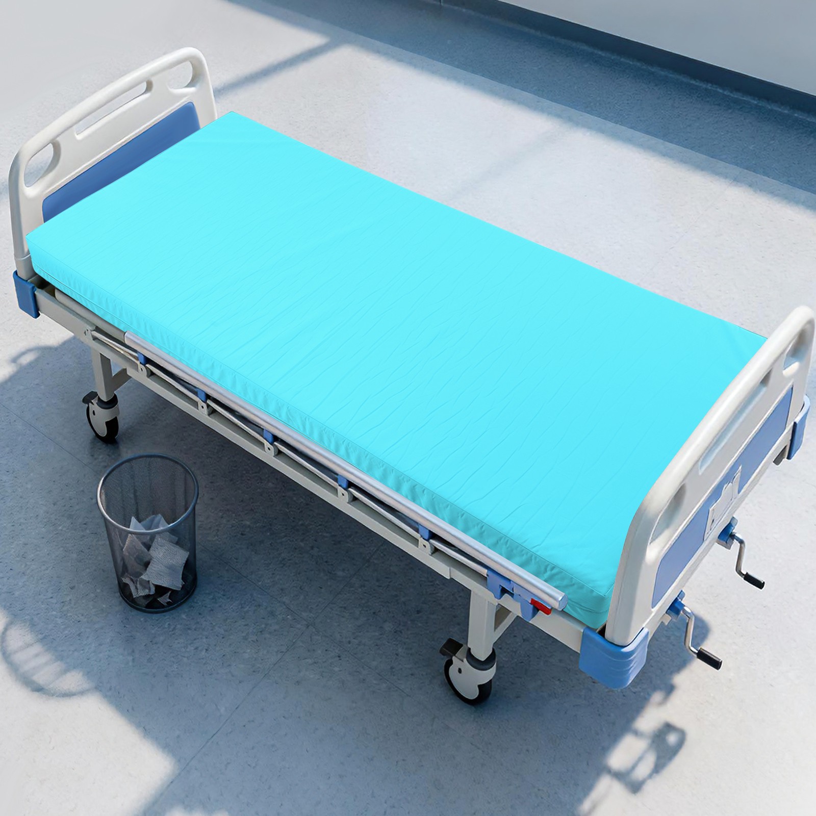 200cm*90cm*15cm 45D Sponge Water-repellent Nursing Mattress Nursing Pad Blue
