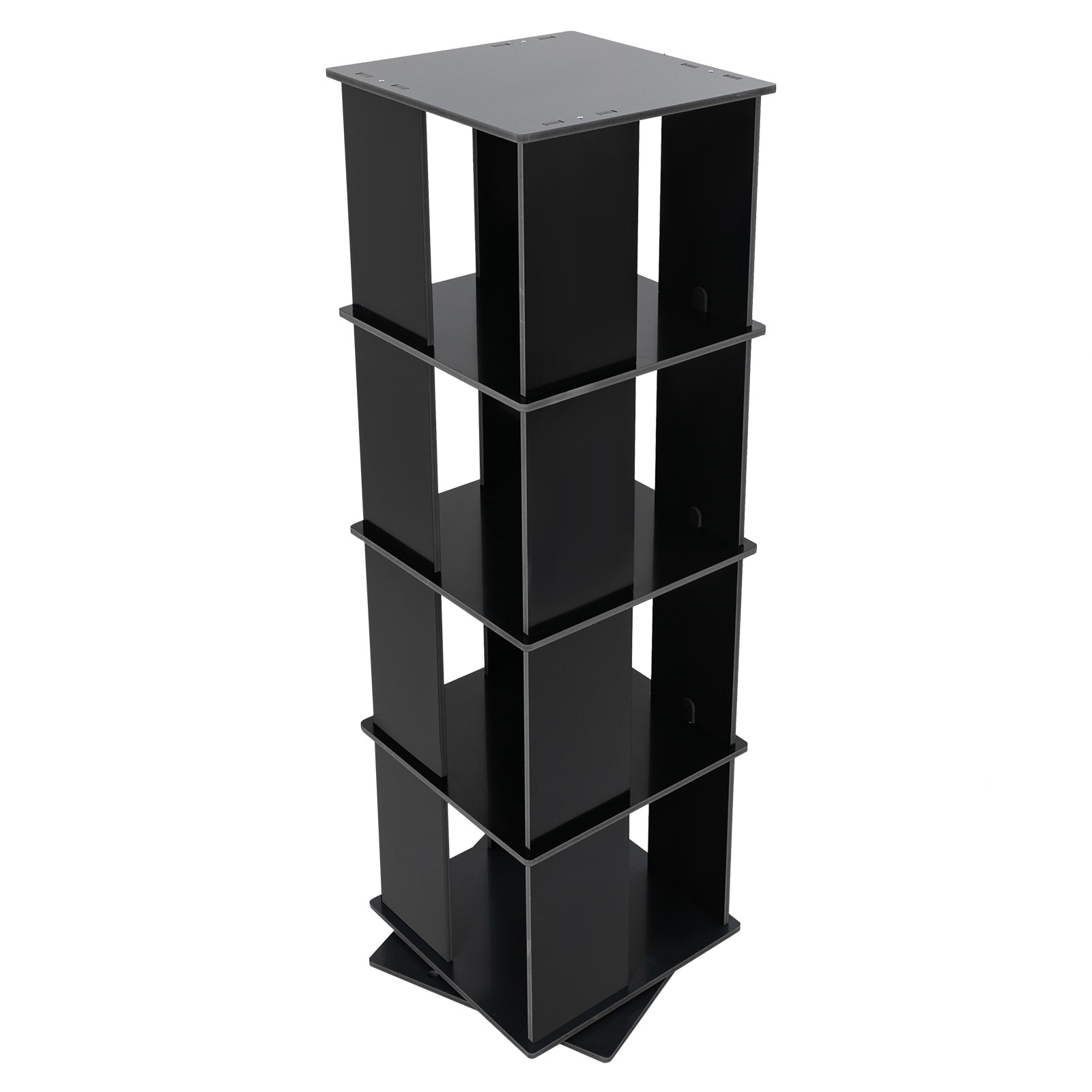 360�� Rotating Bookshelf Bookcase Storage Shelf Freestanding Display Rack Stand