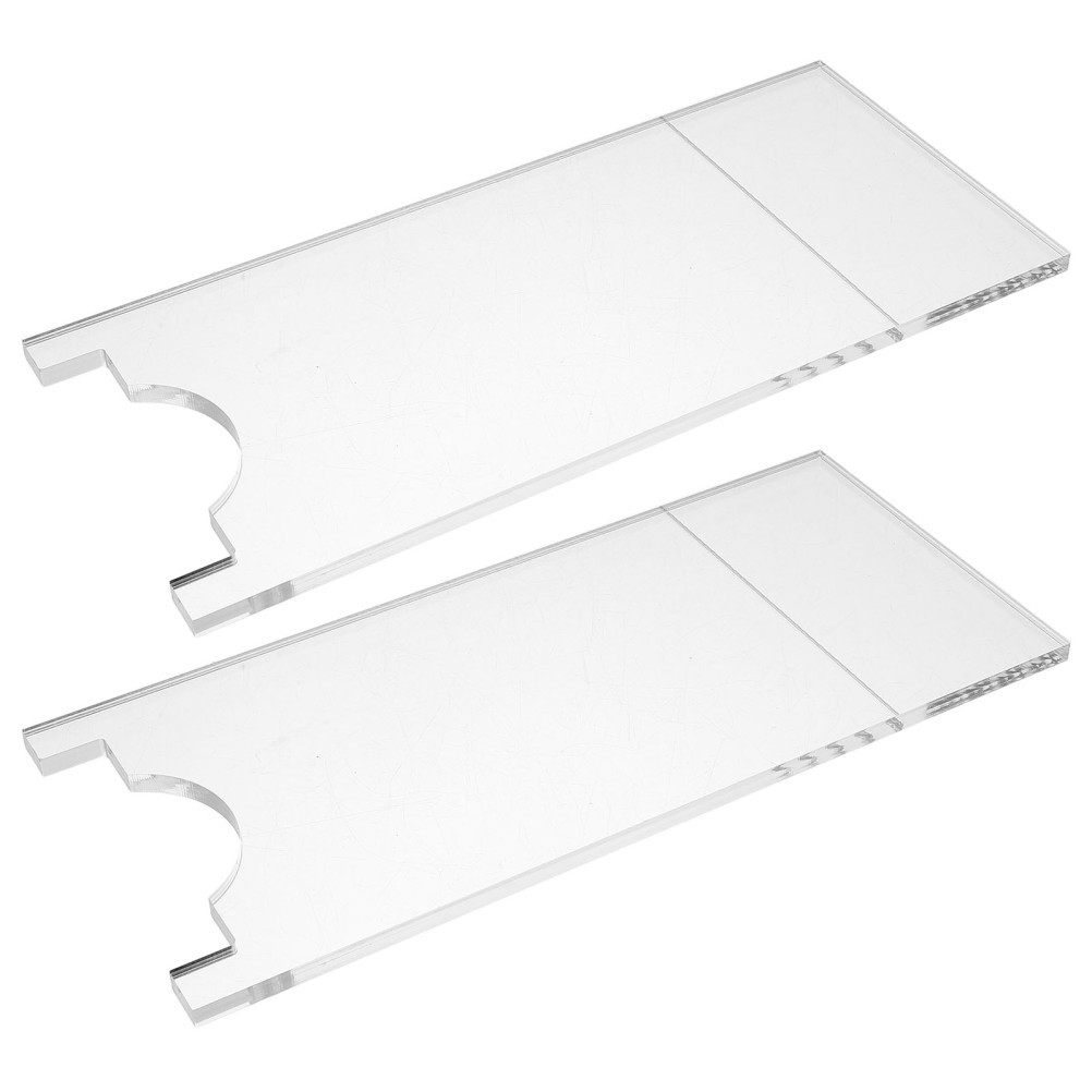 2Pcs Transparent Acrylic Sofa Stopper Set Reusable Under Couch Wall Protectors