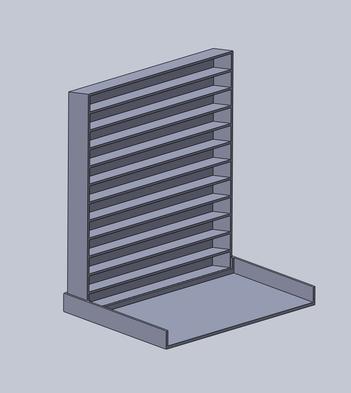 3D Printed CD Rack Vertical Storage Organizer (multiple color and size options)
