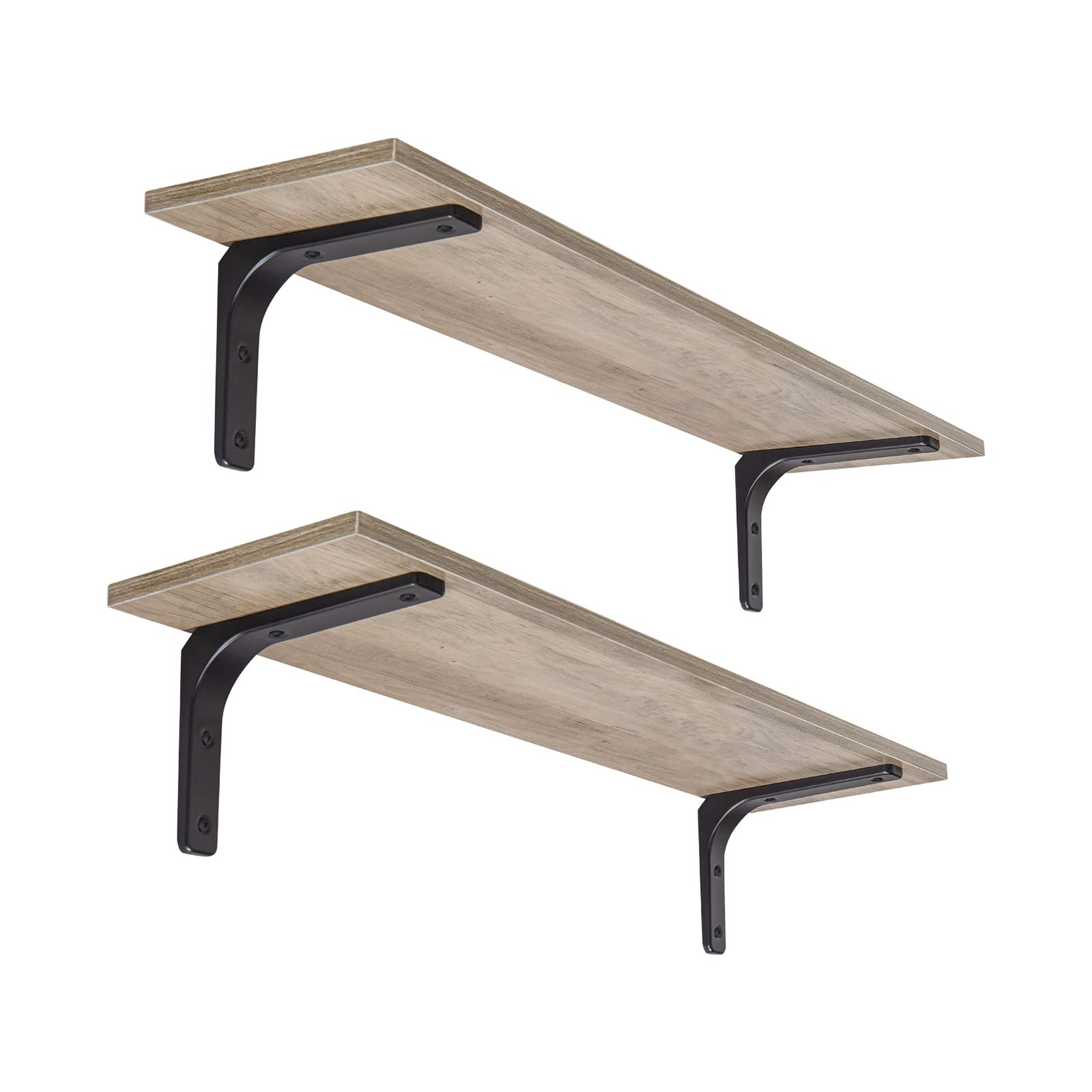 Long Wall Shelves, 31.5 Inch Wall Mounted Shelves Set of 2, Easy-to-Install, …