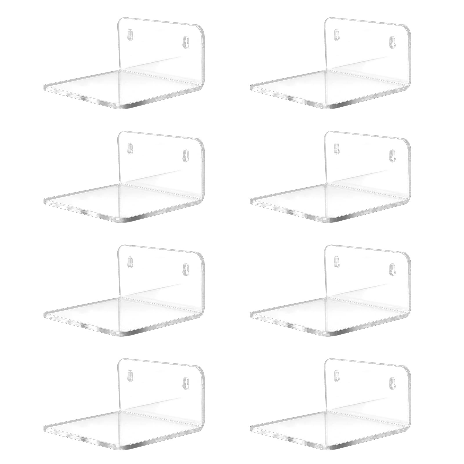 Trailwalk Acrylic Small 3.96 inches L x 3.46 W x 1.97 H, 8 Pack