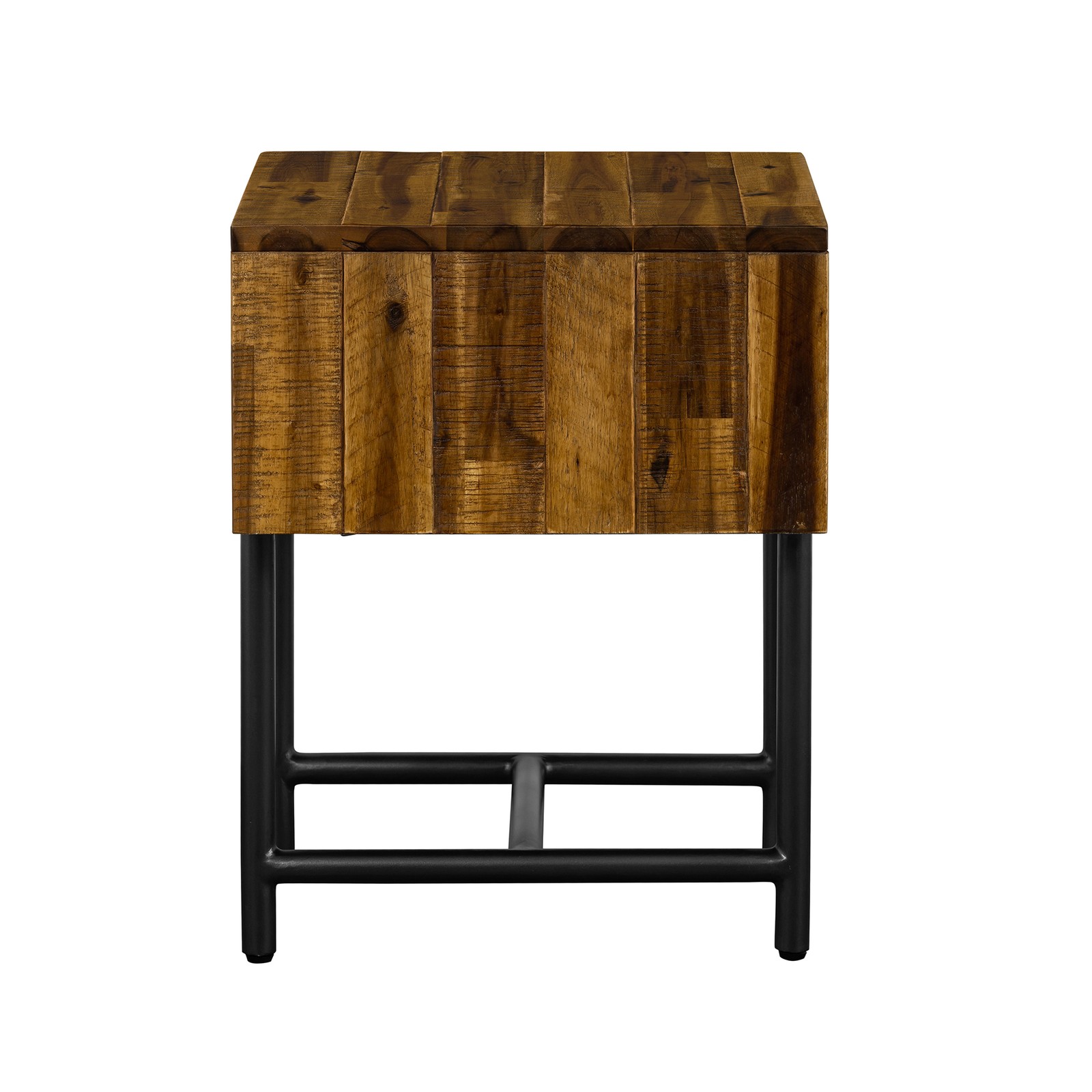 Cusco Rustic Acacia Single Drawer Night stand, Brown Single Box Product