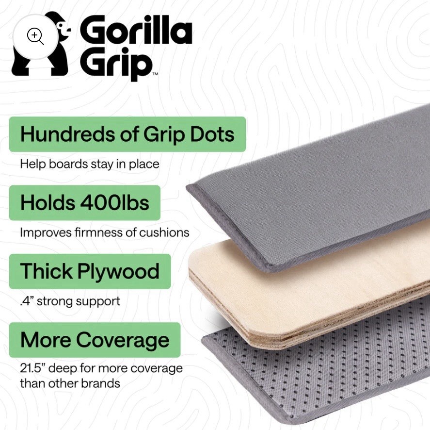 NEW Gorilla Grip Couch Support Board to Fix Sagging Sofa 78″ X 21.5″ Heavy Duty